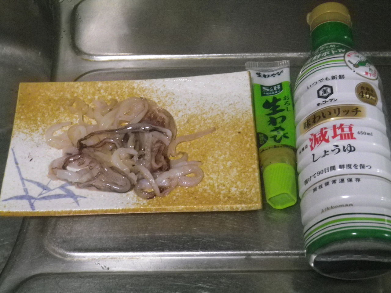 01夕 恥飯 _ いかゲソ&アジたたき茶漬け