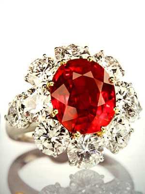03cts Burmese Ruby Untreated SSEF By Graff