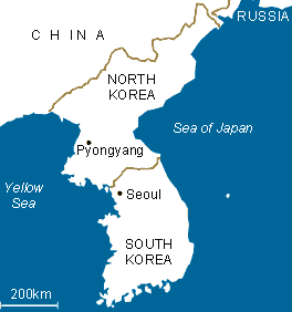 North and South korea_map2