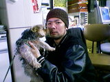 大学には犬もいる。