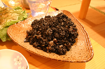 イカスミチャーハン