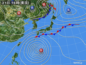 21日の天気図