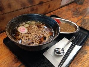 たぬきそばとカレーライス小