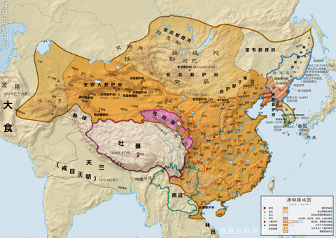 唐時代の版図
