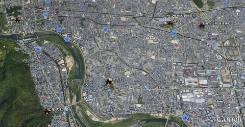 京都太秦周辺
