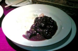 鹿肉のシチュー風煮込み