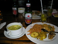 食事&ビール