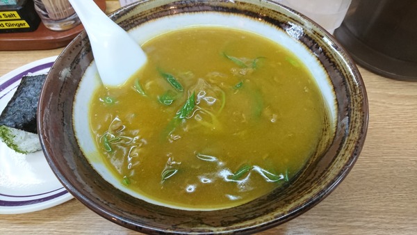 ちから本通 カレーそばたらこむすび (3)