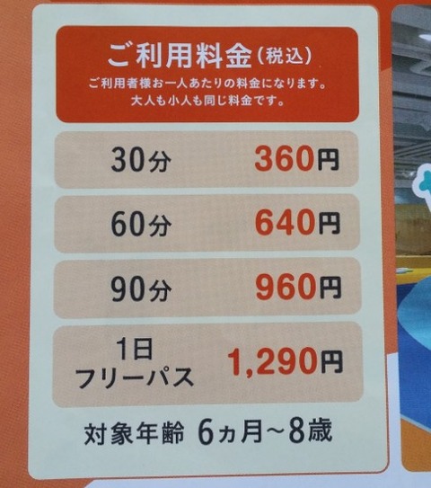 キッズフル市川の料金