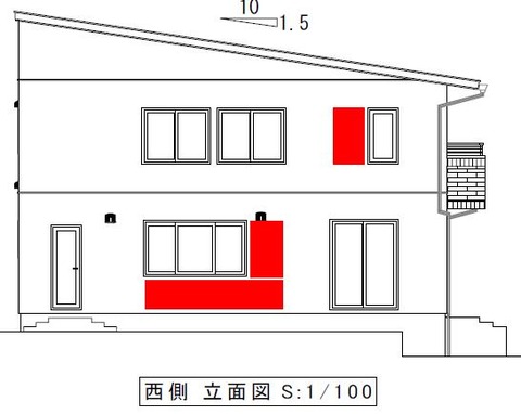 西側窓麺