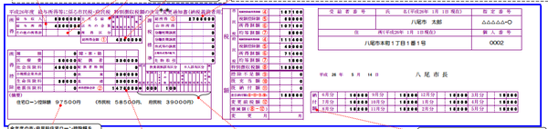 特別徴収税額の通知書