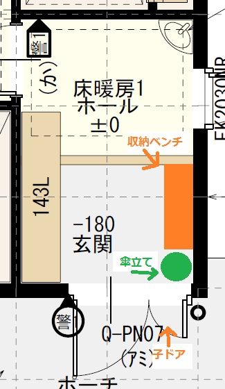 玄関配置