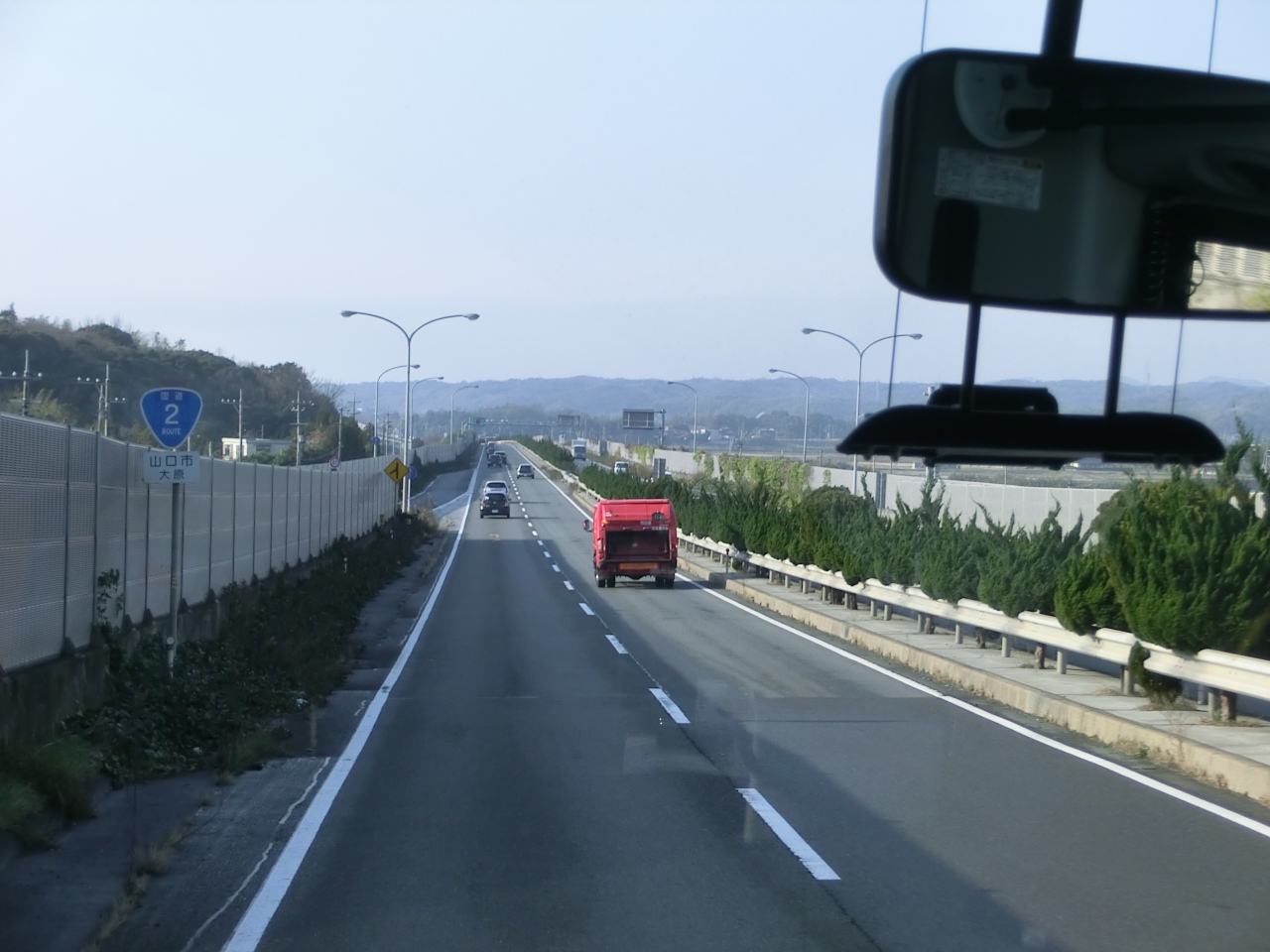 山口宇部道路へ入ったところで ...