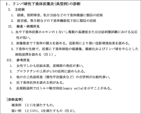 リンパ球性下垂体炎