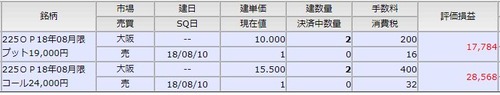 オプション建て玉