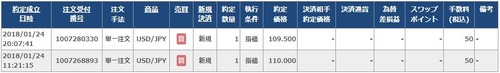 USD約定