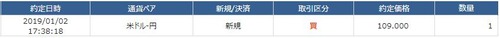 FX USD買い