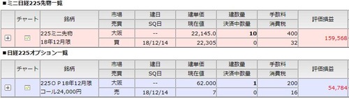 先物OP建て玉