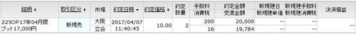 P17000新規売り
