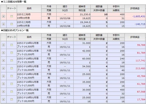 先物OP建て玉