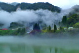 28---第一ダム湖の川霧