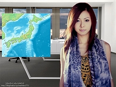 Mai Kuraki in the office