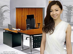 Mai Kuraki in the office