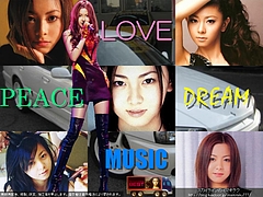 LOVE, PEACE, DREAM, and MUSIC.