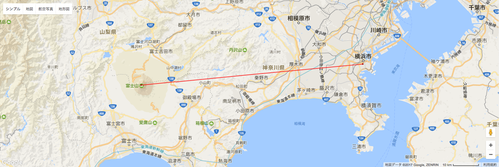 富士山山頂ー横浜