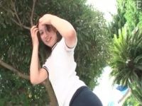 【】大きな瞳が最高にかわゆい美人娘のイメージビデオw体操服で縄跳びエロい水着姿で巨乳おっぱいをガン見w