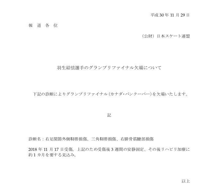 ファイナル欠場 共同