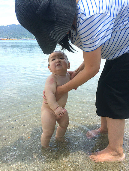 ツキの初海水浴15