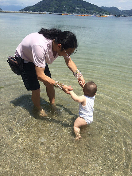 ツキの初海水浴3