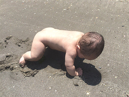 ツキの初海水浴13