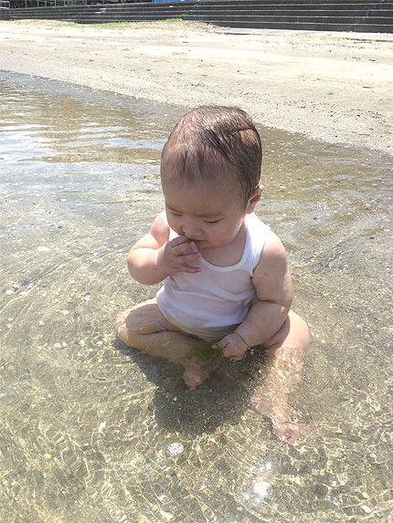 ツキの初海水浴6
