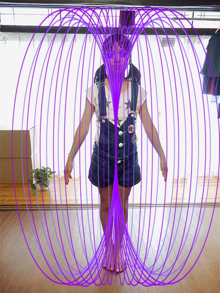 倍音フィールド回転実験逆回転①