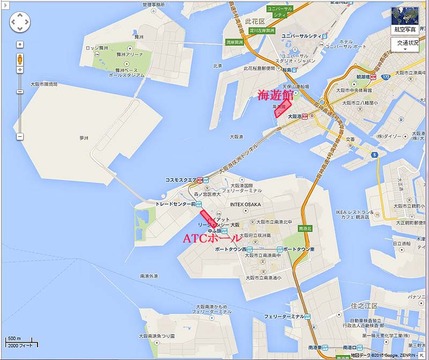 ATCホール地図
