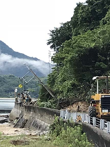 電柱が倒れた場所2