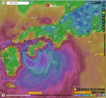 台風２４号②