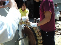 355神戸市灘区・篠原厳島神社春季大祭地車巡行準備