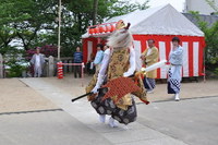1114篠原厳島神社春季大祭、御神輿・猿田彦お渡り