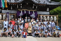 1111篠原厳島神社春季大祭、御神輿・猿田彦お渡り