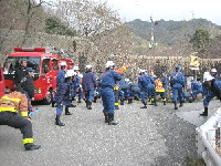 987神戸市灘消防団林野火災訓練