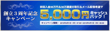 FX ZERO エフエックスゼロ 口座開設キャンペーン