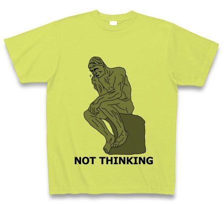 考えてない人Tシャツ