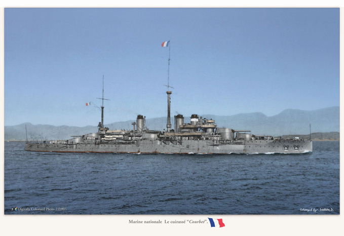 Marine nationale La “Courbet”