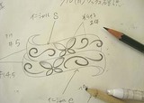 蝶リング デザイン画