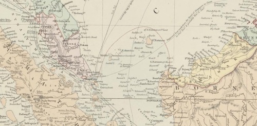 1887_Natuna_Stanford_London_Atlas69_Asiatic_Archipelago
