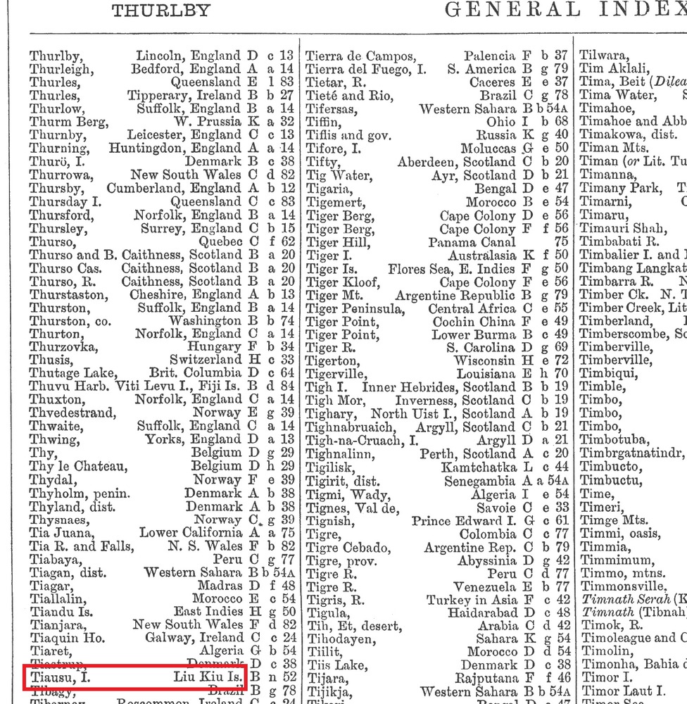 1890Bartholomew_Index188Tiausu切國會藏