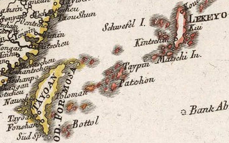 粗Reilly尖閣1795_IV_Karte_von_Asien Rumsey11151007